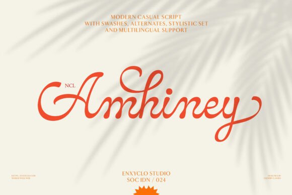 Amhiney: A Modern Script Font That Elevates Your Brand