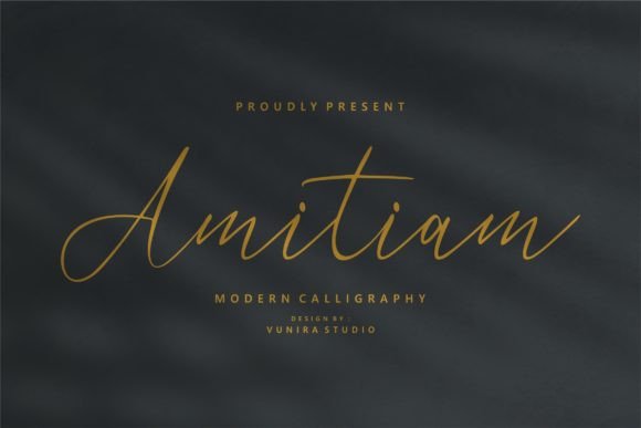 Amitiam: A Modern Script Font That Elevates Your Brand