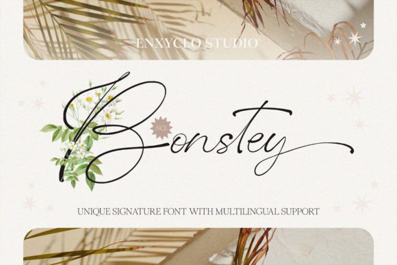 Bonstey: A Thoughtful Script Font for Editorial Design