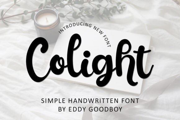 Colight: A Refined Script Font for Handmade Labels & Printables