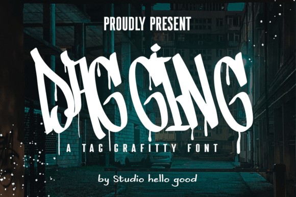 Dagging Font: Urban Edge for Bold Digital Headlines