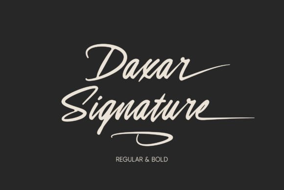 Daxar Signature: A Premium Script Font for Handmade Brands