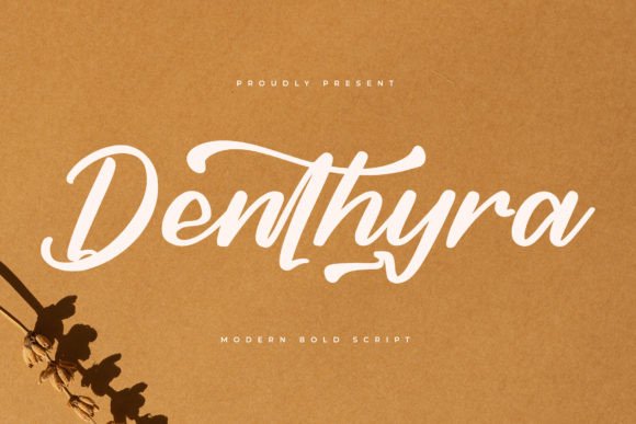 Denthyra Script Font for Handmade Labels & Printables