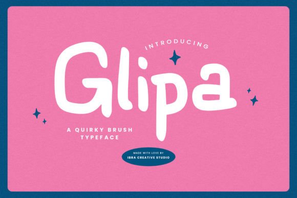 Glipa: A Playful Script Typeface for Editorial Charm