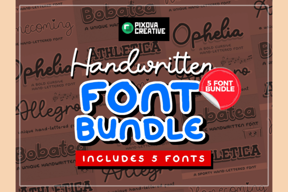 Handwriting Bundle: 5 Hand-Crafted Script Fonts for Real Branding Work