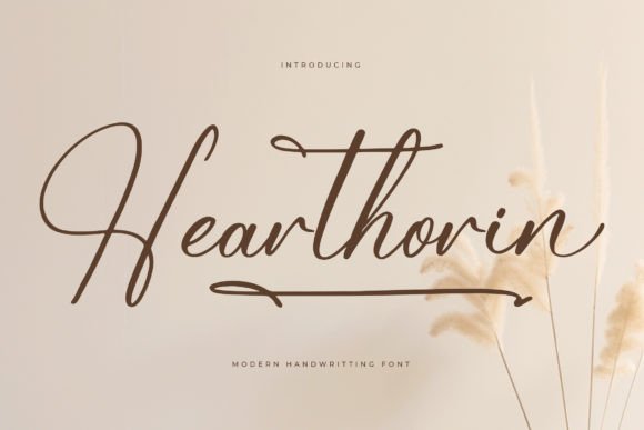 Hearthorin: A Luxury Script Font That Elevates Real Small Business Branding