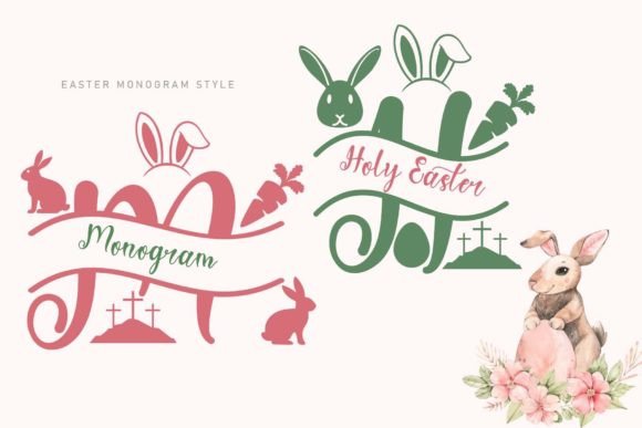 Holy Easter Monogram: A Refined Display Typeface for Digital Brand Moments