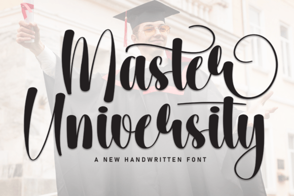 Master University: A Handwritten Font That Makes Your Brand Feel Human