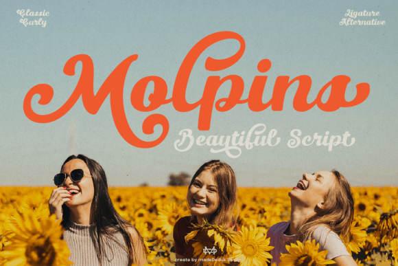 Molpins: A Script Font That Cuts Through the Feed