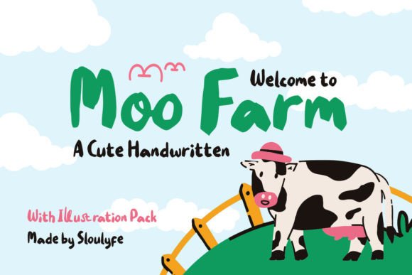 Moo Farm: A Handwritten Font That Feels Like Home