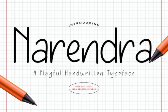 Narendra: A Playful Handwritten Typeface for Warm, Human Branding