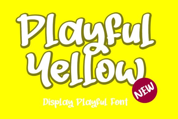 Playful Yellow Font: A Friendly, Professional Script for Small Brands