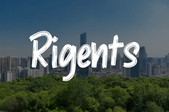 Rigents: A Minimal Script Font That Elevates Digital Branding