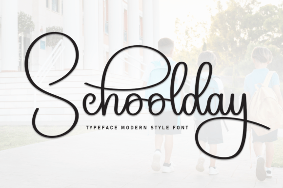 Schoolday Font: Elegant Handwritten Style for Your Brand