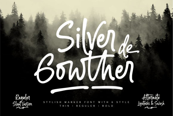 Silver Gowther: A Versatile Script Font for Small Business Branding