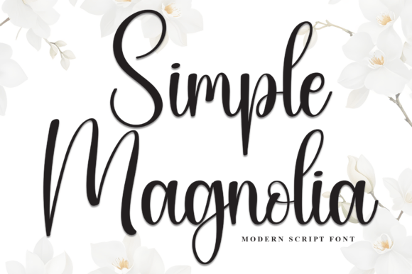 Simple Magnolia: A Handwritten Script Font for Real Craft Projects