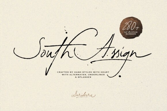 South Assign: A Vintage Script Font That Feels Like Home