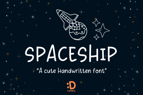 Spaceship Font: A Playful Handwritten Typeface for Scroll-Stopping Campaigns
