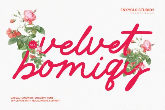 Velvet Bomiqy: A Handwritten Script Font That Feels Human