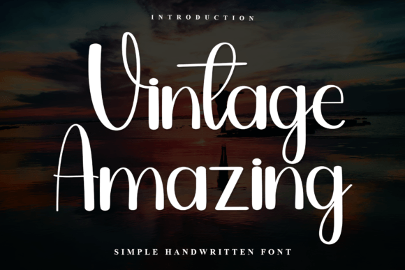 Vintage Amazing: A Handwritten Font That Converts