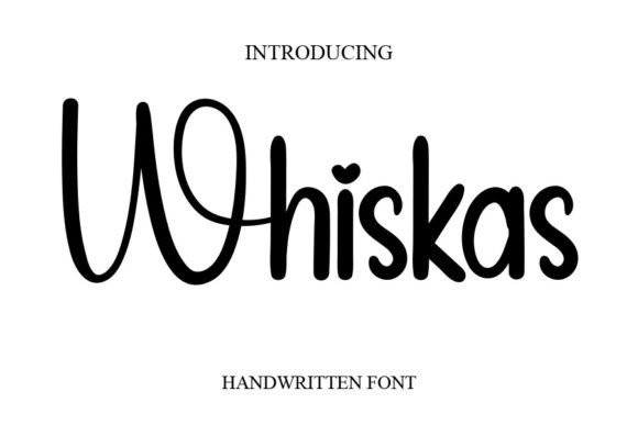 Whiskas: A Handwritten Font for Editorial Elegance