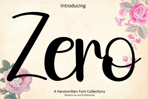 Zero: A Refined Script Font for Editorial Moments